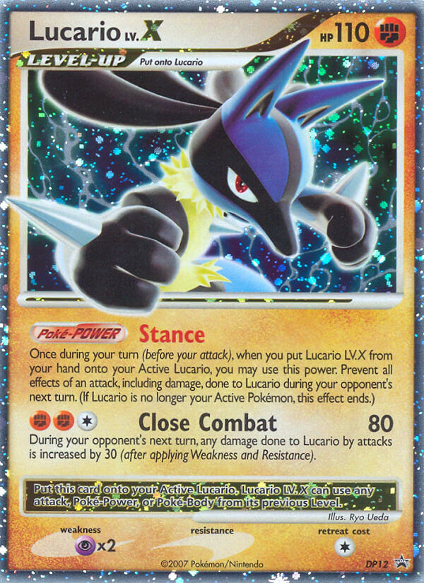 Lucario LV.X - DP Black Star Promos - #DP12 - Pokemon TCG card