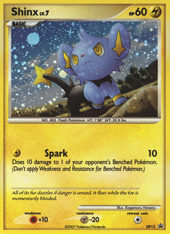 Shinx #DP15 Shinx - DP Black Star Promos - #DP15 - Pokemon TCG card