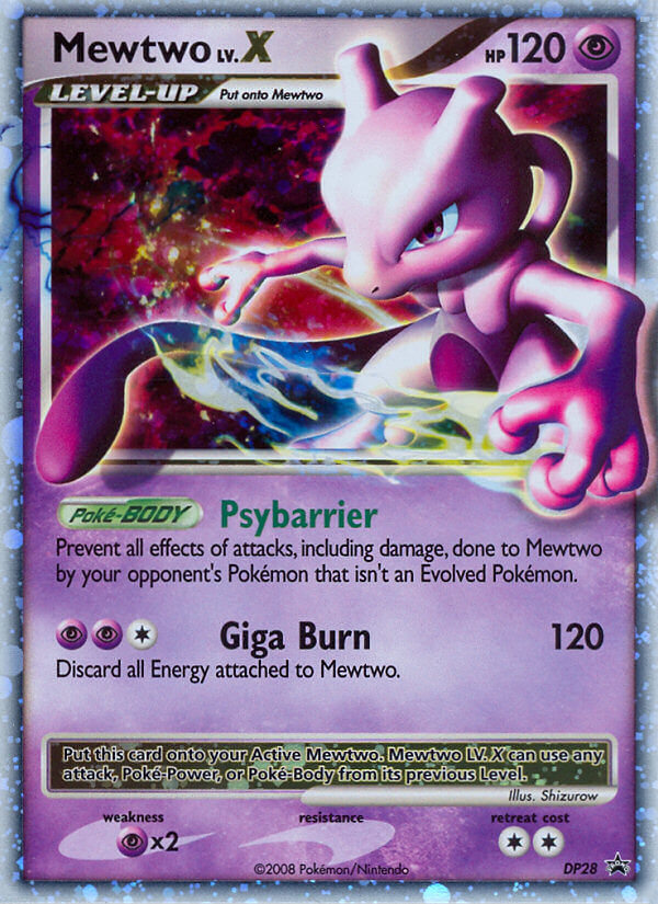 Mewtwo LV.X - DP Black Star Promos - #DP28 - Pokemon TCG card