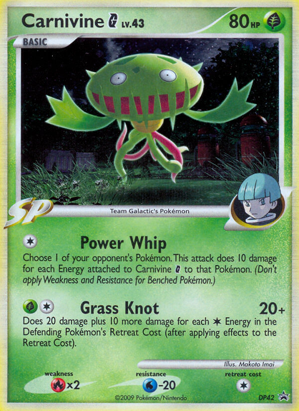 Carnivine G - DP Black Star Promos - #DP42 - Pokemon TCG card