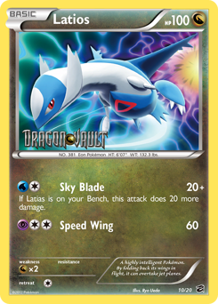 Latios - Dragon Vault - #10 - Pokemon TCG card