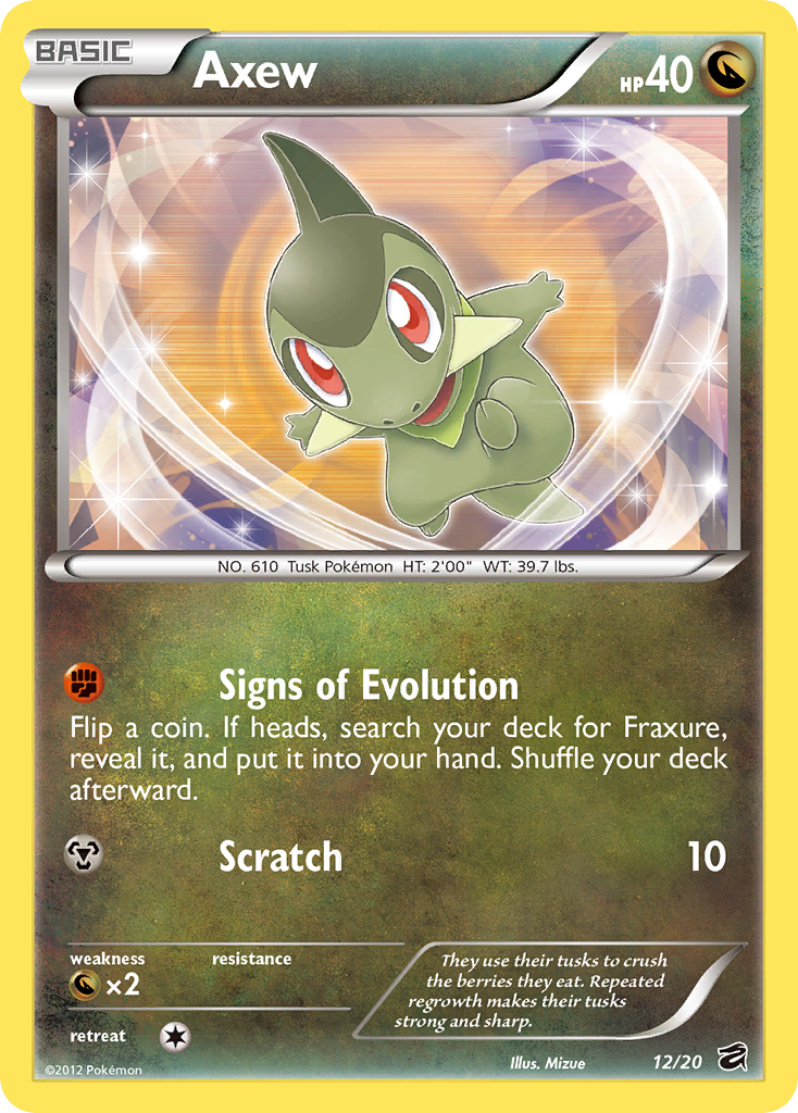 Axew - Dragon Vault - #12 - Pokemon TCG card