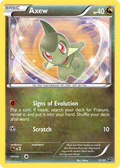 Axew - Dragon Vault - #12 - Pokemon TCG card
