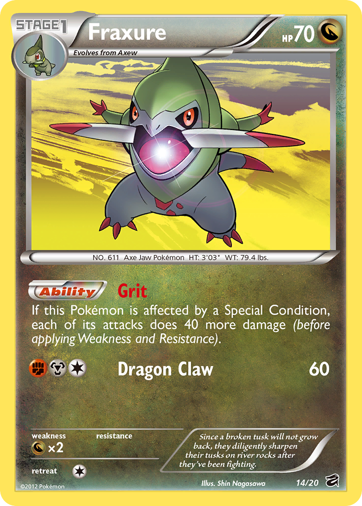Fraxure - Dragon Vault - #14 - Pokemon TCG card