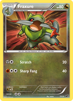 Fraxure - Dragon Vault - #15 - Pokemon TCG card