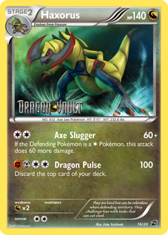 Haxorus - Dragon Vault - #16 - Pokemon TCG card