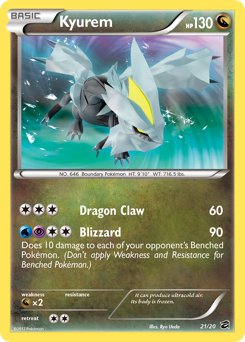 Kyurem #21 Kyurem - Dragon Vault - #21 - Pokemon TCG card