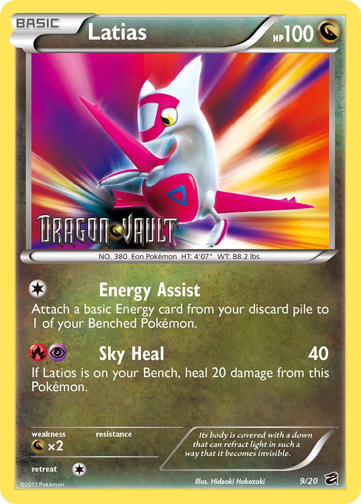 Latias - Dragon Vault - #9 - Pokemon TCG card
