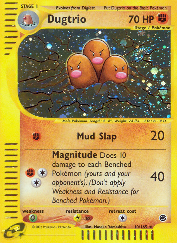 Dugtrio - Expedition Base Set - #10 - Pokemon TCG card