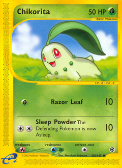 Chikorita #100 Chikorita - Expedition Base Set - #100 - Pokemon TCG card