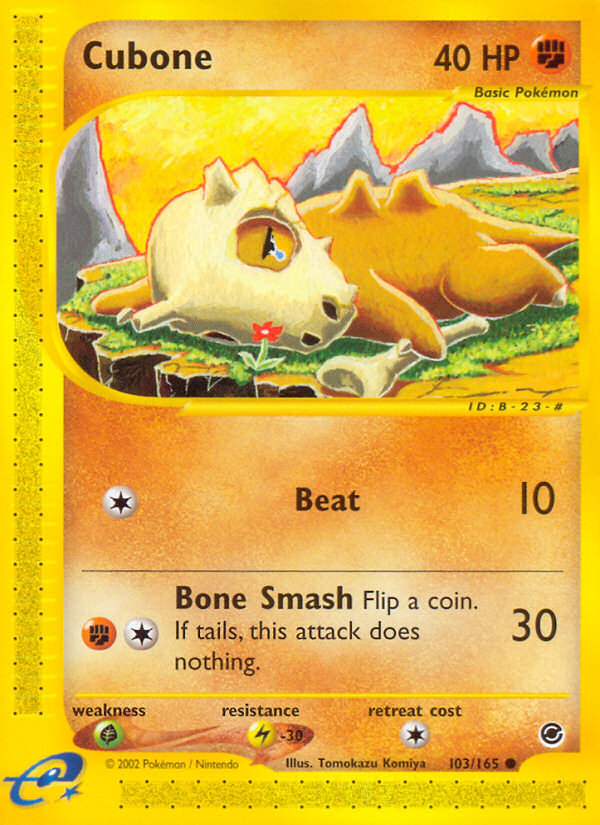 Cubone - Expedition Base Set - #103 - Pokemon TCG card