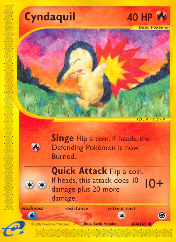 Cyndaquil - Expedition Base Set - #104 - Pokemon TCG card