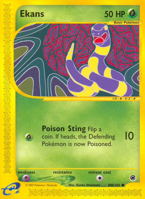 Ekans - Expedition Base Set - #108 - Pokemon TCG card