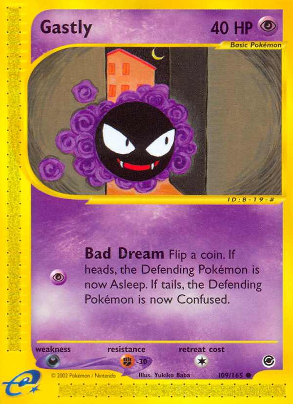 Gastly - Expedition Base Set - #109 - Pokemon TCG card