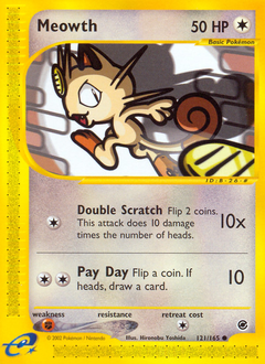 Meowth #121 Meowth - Expedition Base Set - #121 - Pokemon TCG card