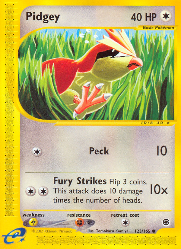Pidgey - Expedition Base Set - #123 - Pokemon TCG card