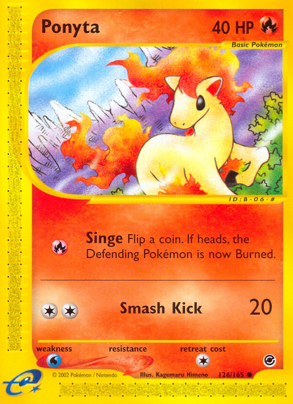 Ponyta - Expedition Base Set - #126 - Pokemon TCG card
