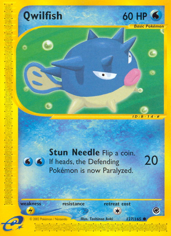 Qwilfish - Expedition Base Set - #127 - Pokemon TCG card