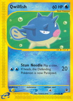 Qwilfish #127 Qwilfish - Expedition Base Set - #127 - Pokemon TCG card