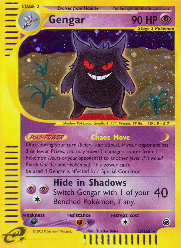 Gengar - Expedition Base Set - #13 - Pokemon TCG card