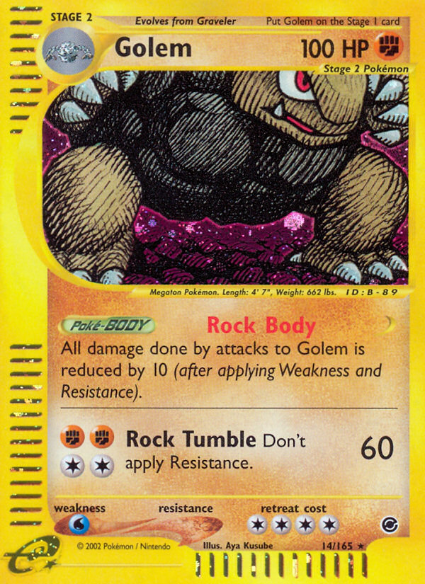 Golem - Expedition Base Set - #14 - Pokemon TCG card