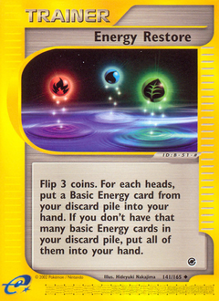 Energy Restore - Expedition Base Set - #141 - Pokemon TCG card