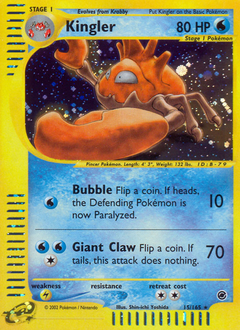 Kingler #15 Kingler - Expedition Base Set - #15 - Pokemon TCG card