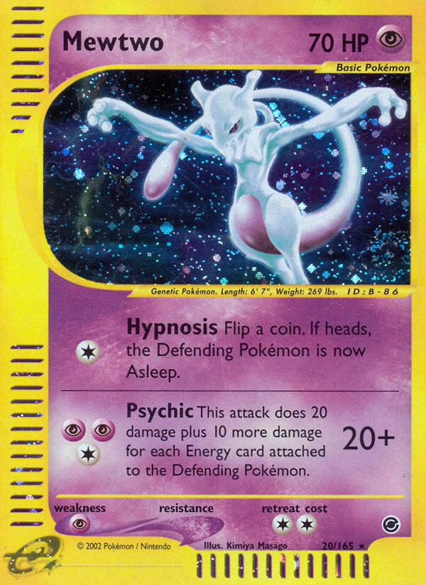 Mewtwo - Expedition Base Set - #20 - Pokemon TCG card