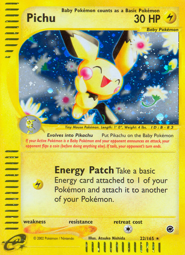Pichu - Expedition Base Set - #22 - Pokemon TCG card