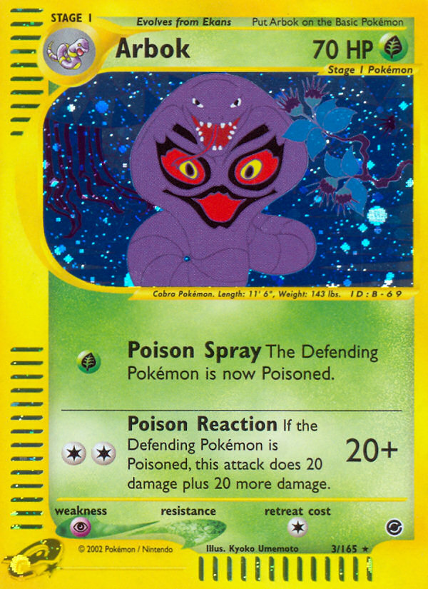 Arbok - Expedition Base Set - #3 - Pokemon TCG card