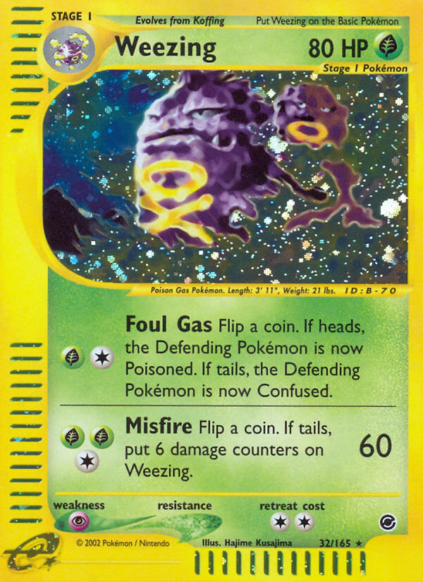 Weezing - Expedition Base Set - #32 - Pokemon TCG card