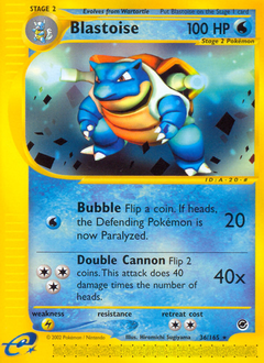 Blastoise - Expedition Base Set - #36 - Pokemon TCG card