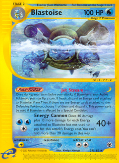 Blastoise - Expedition Base Set - #37 - Pokemon TCG card