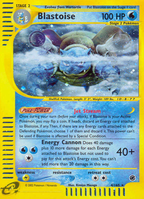 Blastoise - Expedition Base Set - #4 - Pokemon TCG card