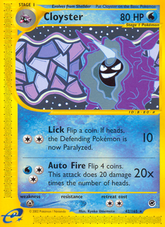 Cloyster #42 Cloyster - Expedition Base Set - #42 - Pokemon TCG card