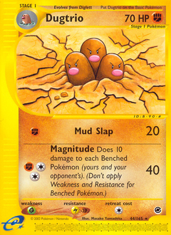 Dugtrio #44 Dugtrio - Expedition Base Set - #44 - Pokemon TCG card