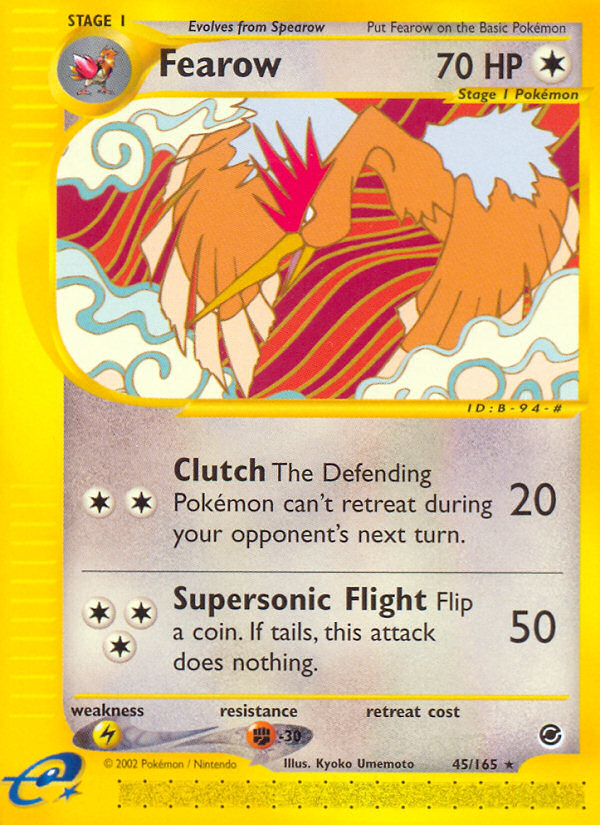 Fearow - Expedition Base Set - #45 - Pokemon TCG card