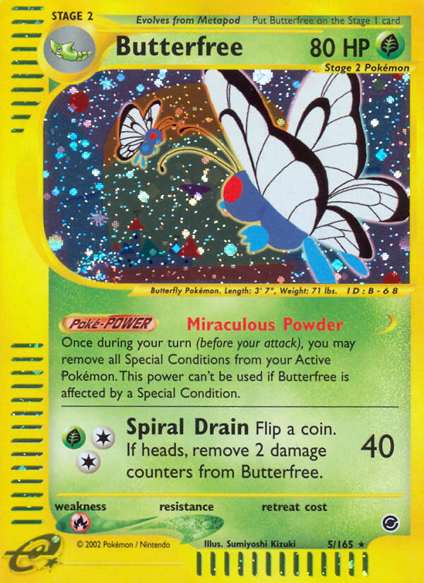 Butterfree - Expedition Base Set - #5 - Pokemon TCG card