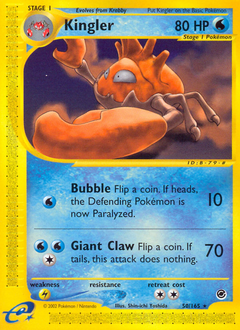 Kingler #50 Kingler - Expedition Base Set - #50 - Pokemon TCG card