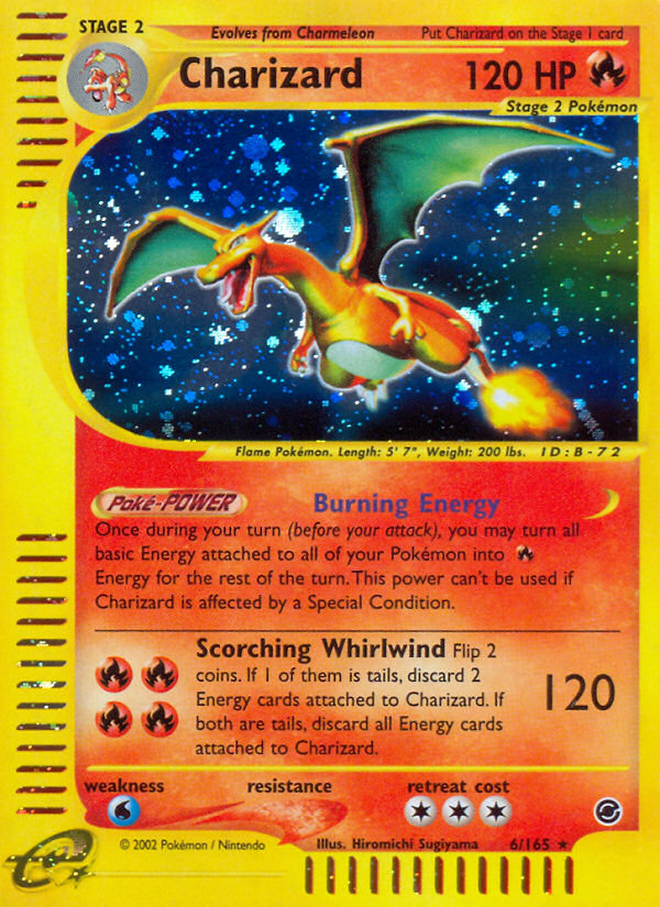 Charizard - Expedition Base Set - #6 - Pokemon TCG card