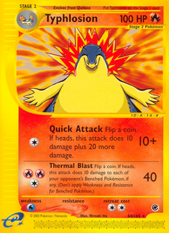 Typhlosion #64 Typhlosion - Expedition Base Set - #64 - Pokemon TCG card
