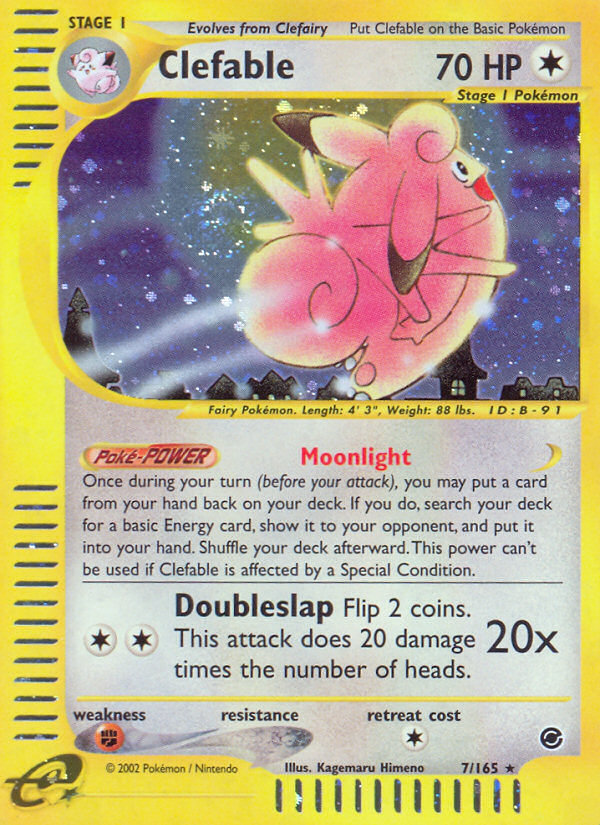 Clefable - Expedition Base Set - #7 - Pokemon TCG card