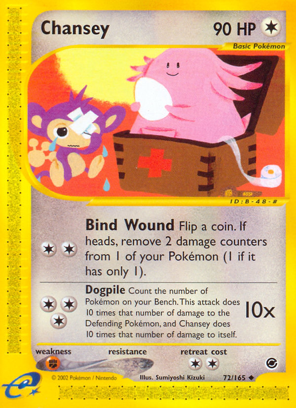 Chansey - Expedition Base Set - #72 - Pokemon TCG card
