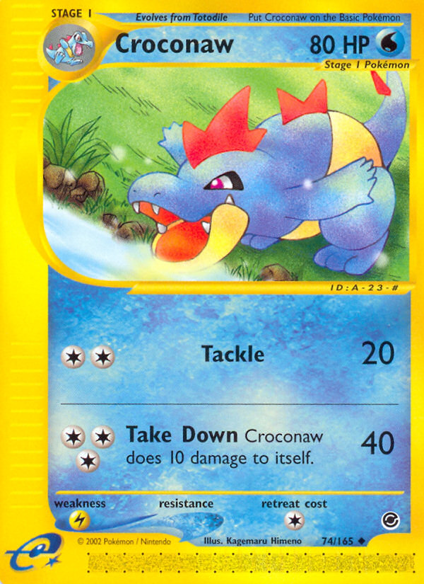 Croconaw - Expedition Base Set - #74 - Pokemon TCG card