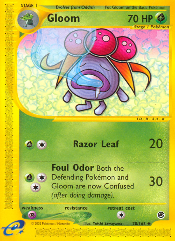 Gloom - Expedition Base Set - #78 - Pokemon TCG card