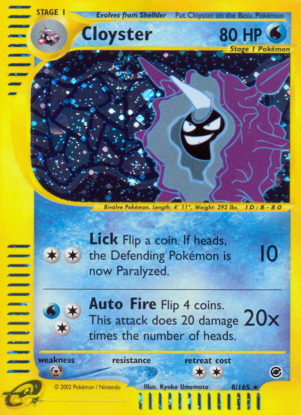 Cloyster - Expedition Base Set - #8 - Pokemon TCG card