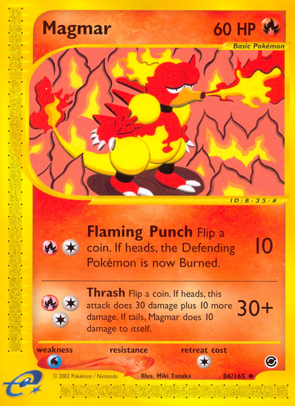 Magmar - Expedition Base Set - #86 - Pokemon TCG card