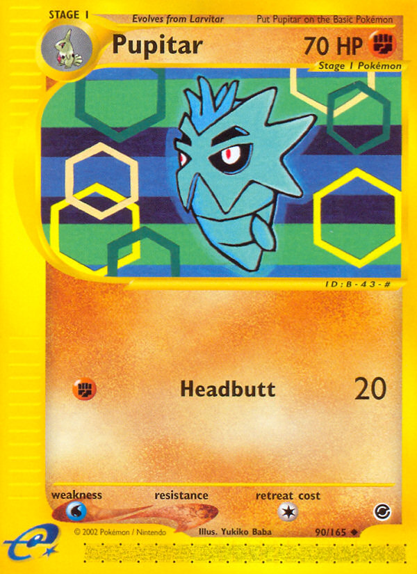 Pupitar - Expedition Base Set - #90 - Pokemon TCG card