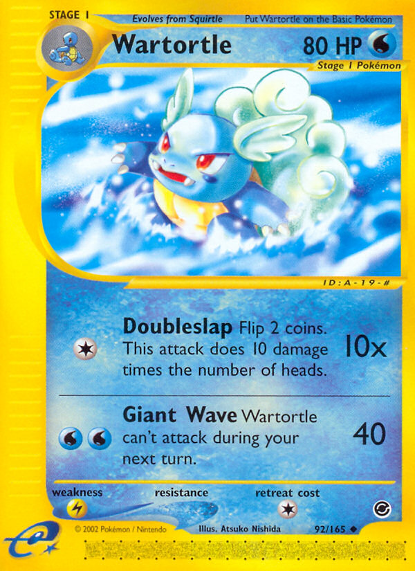 Wartortle - Expedition Base Set - #92 - Pokemon TCG card