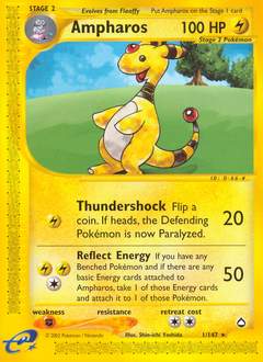 Ampharos #1 Ampharos - Aquapolis - #1 - Pokemon TCG card